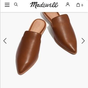 Madewell brown Mules Size 8 (never been worn)